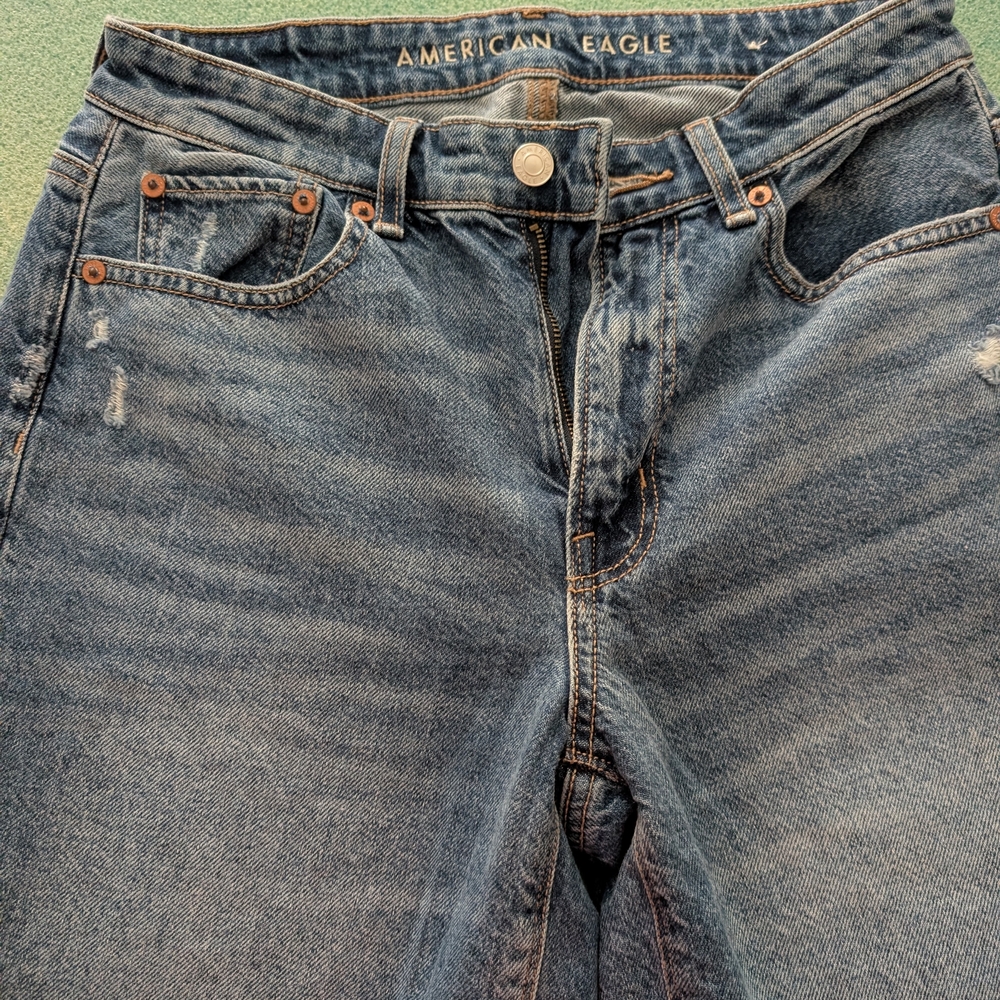 American Eagle Light Blue Denim Shorts